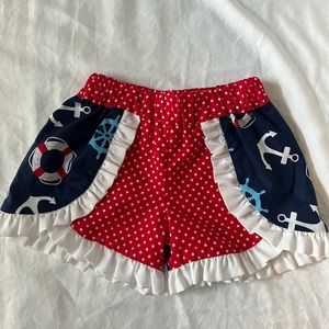 DCL Disney Cruise Line Sparkle Boutique Ruffle Shorts